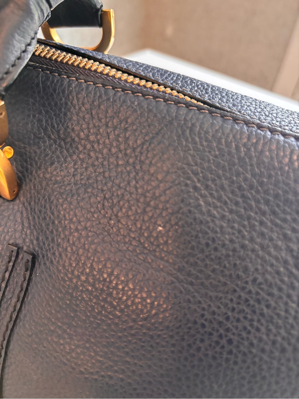 Chloe Marcie Leather crossbody with Gold Hardware - Picture 5 of 13